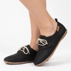 Pierre Cardin Ladies Riviera Flats - Black Mono
