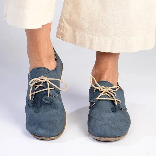 Pierre Cardin Ladies Riviera Lace Up - Denim Blue