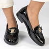 Pierre Cardin Leandra 1 Flat - Black Patent