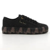 Pierre Cardin Lillie Ladies Lace With Printed Sole Sneaker - Black