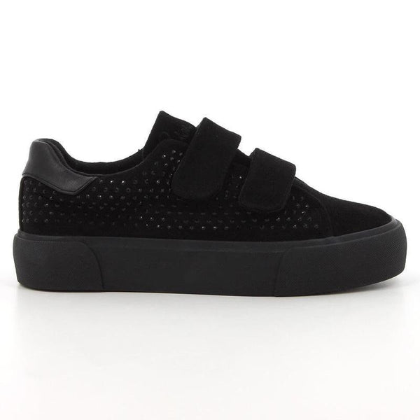 Pierre Cardin Lilou 2 Ladies Platform Velcro Sneaker - Black-Pierre Cardin-Buy shoes online