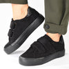Pierre Cardin Lilou 2 Ladies Platform Velcro Sneaker - Black-Pierre Cardin-Buy shoes online
