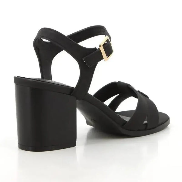 Pierre Cardin Luda Sandal Heel - Black