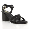 Pierre Cardin Luda Sandal Heel - Black