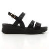 Pierre Cardin Lya Wedge Sandal - Black