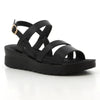 Pierre Cardin Lya Wedge Sandal - Black
