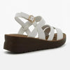 Pierre Cardin Lya Wedge Sandal - White