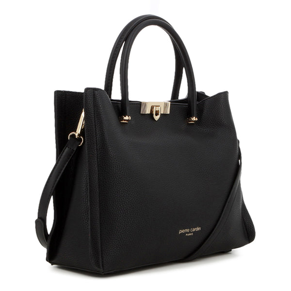 Pierre Cardin Marine Top Handle Bag - Black
