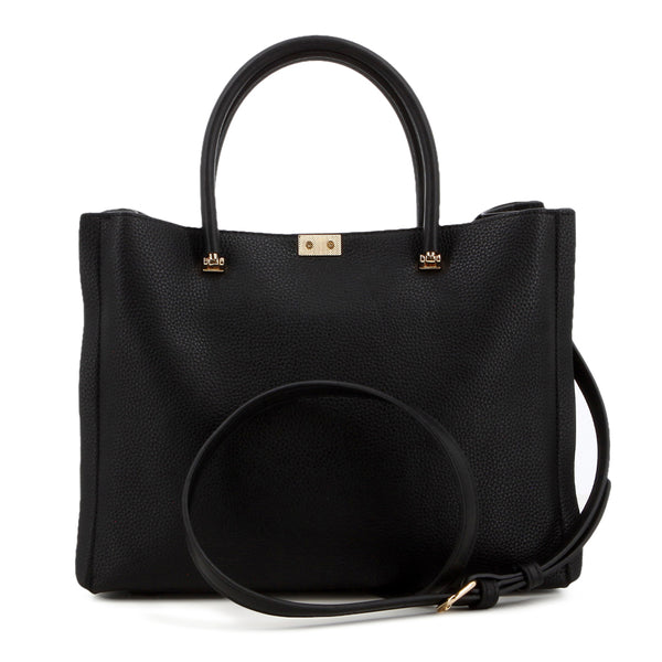 Pierre Cardin Marine Top Handle Bag - Black