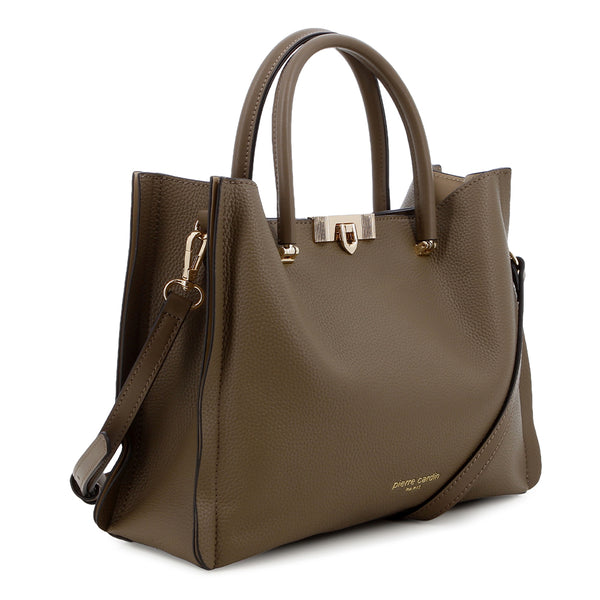 Pierre Cardin Marine Top Handle Bag - Taupe