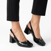 Pierre Cardin Medallion Heel - Black