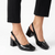 Pierre Cardin Medallion Heel - Black