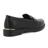 Pierre Cardin Metal Saddle Loafer - Black