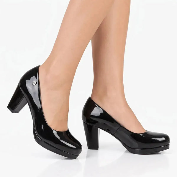 Pierre Cardin Milly Block Heel - Black