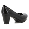 Pierre Cardin Milly Patent Block Heel - Black