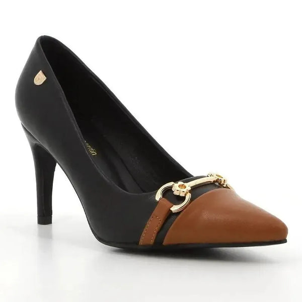 Pierre Cardin Monta SC Court Heels - Tan Black