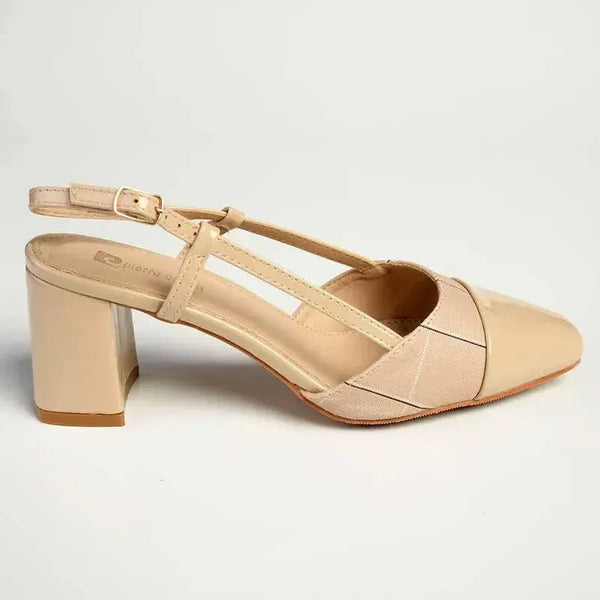 Pierre Cardin Neanda Slingback Heels - Nude