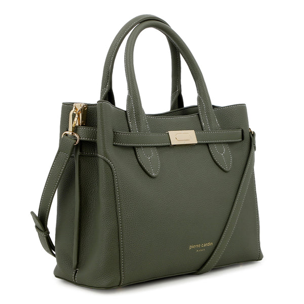 Pierre Cardin Phillipa Satchel Bag - Olive