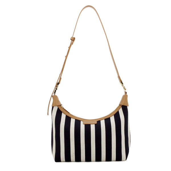 Pierre Cardin Rafiya Crossbody Bag - Navy/White