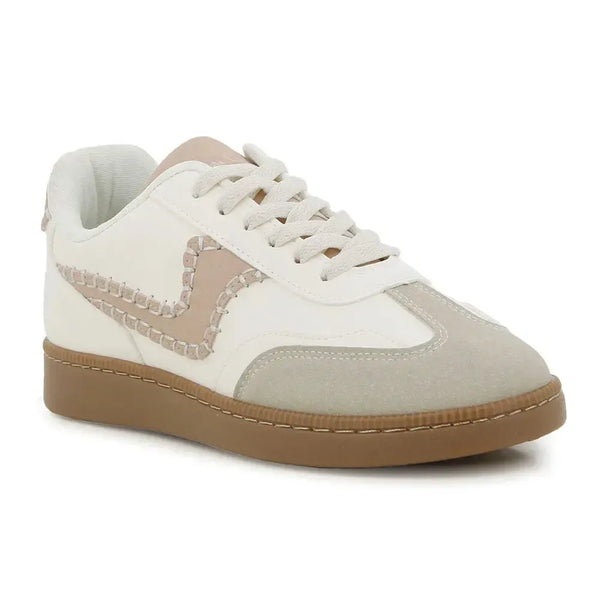 Pierre Cardin Retro 14 Sneaker - Beige Multi