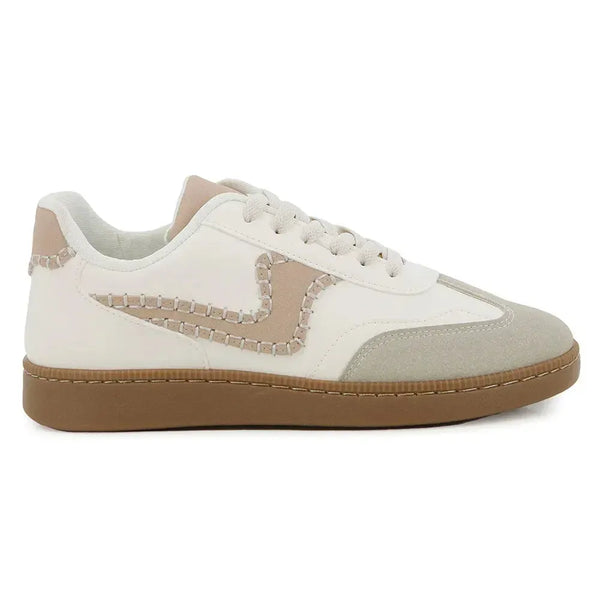 Pierre Cardin Retro 14 Sneaker - Beige Multi