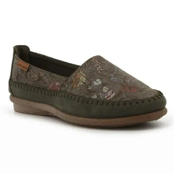 Pierre Cardin Riviera 15 Loafer - Olive Floral