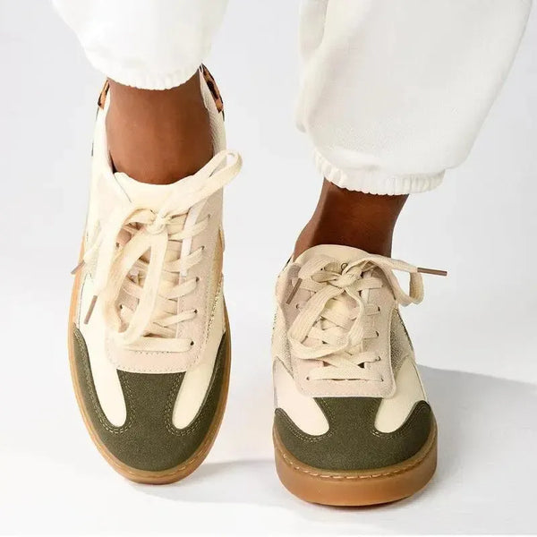 Pierre Cardin Rumba 1 Ladies Lace Up Sneaker - Olive