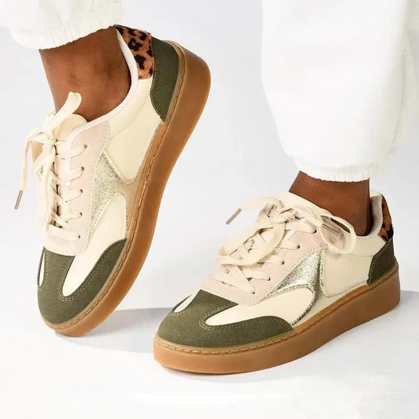 Pierre Cardin Rumba 1 Ladies Lace Up Sneaker - Olive