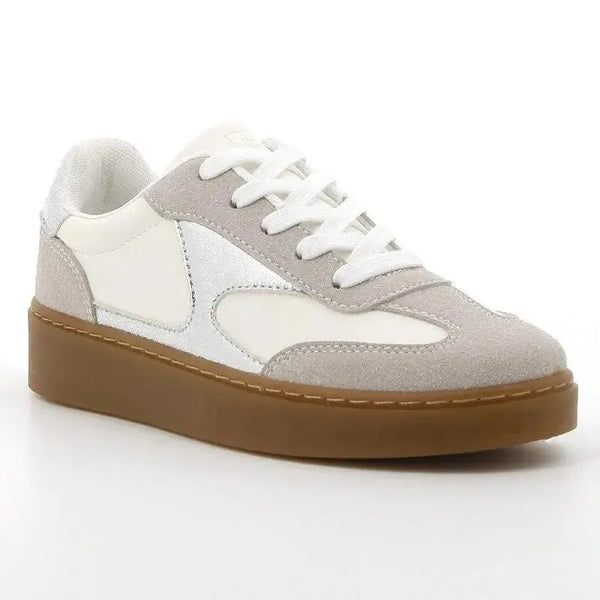Pierre Cardin Rumba 1 Ladies Lace Up Sneaker - White
