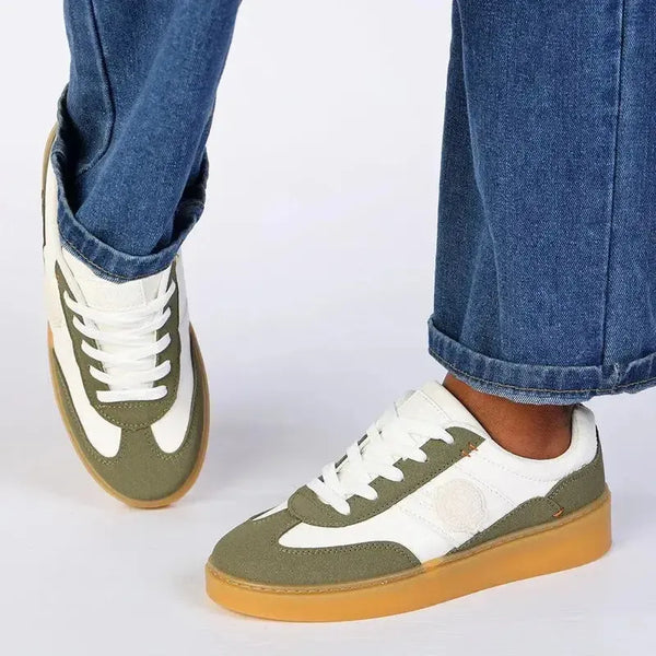 Pierre Cardin Rumba 6 Sneaker - White / Olive