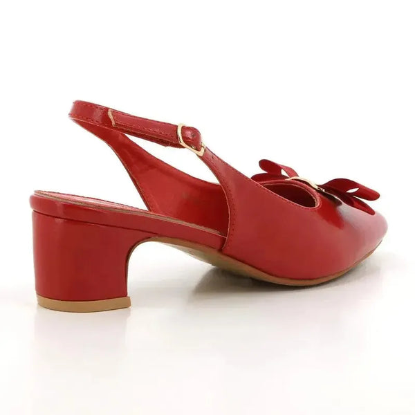 Pierre Cardin Sade Slingback Heels - Red