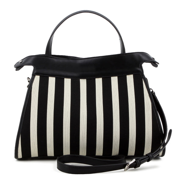 Pierre Cardin Safiya Satchel - Black/White