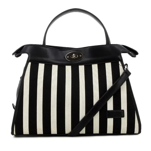 Pierre Cardin Safiya Satchel - Black/White