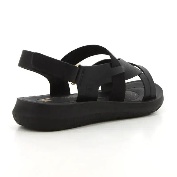 Pierre Cardin Satin 3 Sandals - Black