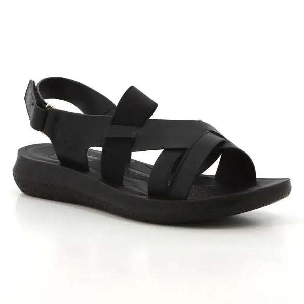 Pierre Cardin Satin 3 Sandals - Black