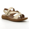 Pierre Cardin Satin Flat Sandal - Gold