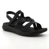 Pierre Cardin Satin Flat Sandals - Black