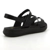 Pierre Cardin Satin Flat Sandals - Black