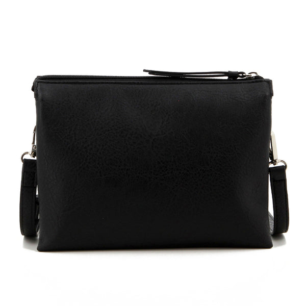 Pierre Cardin Serena Pouch Crossbody Bag - Black