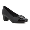 Pierre Cardin Square Patent Toepiece Court - Black