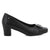 Pierre Cardin Square Patent Toepiece Court - Black