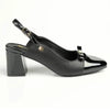 Pierre Cardin Square Toe Slingback - Black