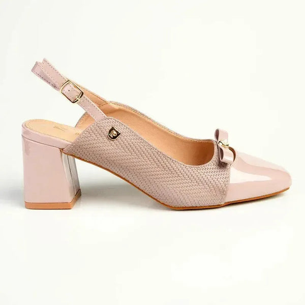 Pierre Cardin Square Toe Slingback - Mink