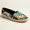 Pierre Cardin St Tropez 8 Espadrille Slip On - Black Floral