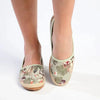 Pierre Cardin St Tropez 8 Espadrille Slip On - Olive Floral