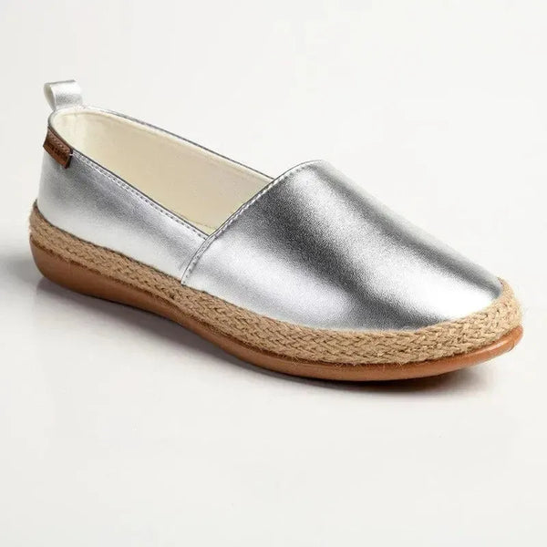 Pierre Cardin St Tropez Espadrille Slip On - Silver
