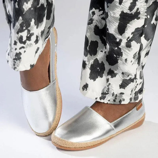 Pierre Cardin St Tropez Espadrille Slip On - Silver