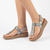 Pierre Cardin Tayla Silver Thong Sandals - Silver