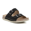 Pierre Cardin Twin Buckle Sandal - Black