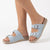 Pierre Cardin Twin Buckle Sandal - Blue